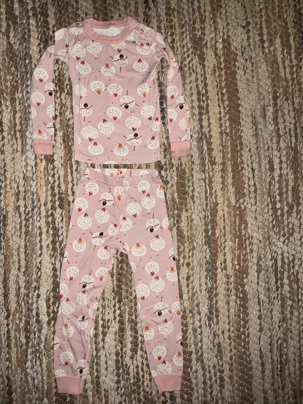 Hanna Andersson Light Pink Ballerina Print Pajama Set